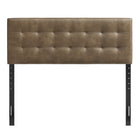 Modway - Lily Cuir végane Tête de lit King Size, Champignon-Cinq positions de montée