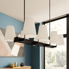 Modway - Enthrall 8-Lumière Lustre - Laiton blanc-Auvent de plafond avec adaptateurs pivotants