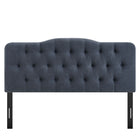 Modway - Annabel Mélange de lin premium Tête de lit King, Denim-Assemblée requise