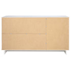 Manhattan Comfort - Buffet moderne Granville 140 cm - Blanc-Garantie limitée du fabricant de 30 jours