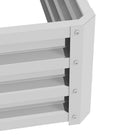 Outsunny - jardinière surélevée à 2 niveaux - 47 po x 40 po x 23 po - argent-Acier galvanisé avec revêtement protecteur et peinture, destiné à un usage extérieur 