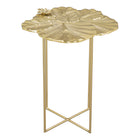 Zuo - Lotus Table d’appoint - Or-Dimensions: 16,3 po L x 16,7 po L x 21,3 po H