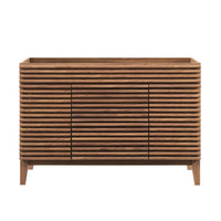 Modway - Render 48" Armoire de lavabo compatible avec un seul lavabo (non inclus) - Noyer-Vanité moderne du milieu du siècle