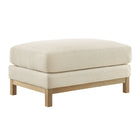 Modway - Roscoe Tissu Ottoman - Ivoire-Ottoman rectangulaire moderne