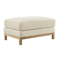 Modway - Roscoe Tissu Ottoman - Ivoire-Ottoman rectangulaire moderne