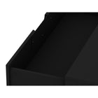 Manhattan Comfort - Rockefeller commode et table de chevet style milieu du siècle moderne - noir - ensemble de 2-Assemblage à domicile requis Tout le matériel inclus