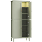 HOMCOM - Armoire de cuisine avec éclairage LED à capteur - vert-Personnalisez votre éclairage avec 3 couleurs et des réglages d’intensité variable 