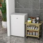 HOMCOM - Congélateur vertical compact mini 3 pi³ à porte unique réversible - blanc-Température réglable sur 5 niveaux de -9,4 ℉ à -5,9 ℉ (-14,5°C à -23°C)