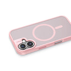 TUFF8 - iPhone 16 Plus -  GlideGuard Rugged Back Case - Rose-Protection de l'écran et de l'appareil photo : Conçu avec un rebord surélevé pour l'objectif et le cadre de l'écran afin de protéger l'appareil photo, le flash et l'écran contre les rayures lorsqu'ils sont placés face vers le bas.