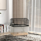 PawHut - Cage à Hamster/Gerbille avec Roues, Fond Détachable, Ramp-Gamelle et bouteille d'eau incluses pour simplifier les routines d'alimentation
