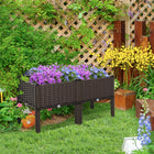 Outsunny - jardinière surélevée 2 pièces - 15,7 po L x 15,7 po l x 17,3 po H-Le design compact vous permet de jardiner dans de petits espaces
