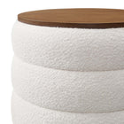 Modway - Mezzo Manche Tissu Boucle Ottoman de stockage - Nuage-8