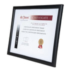St. James - Cadre pour documents/certificats - 8,5 x 11 po avec passe-partout ou 11 x 14 po sans passe-partout - noir-Cadre noir classique offrant une apparence professionnelle et intemporelle