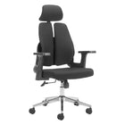 Zuo - Genric Chaise de bureau - Noir-Fonction d’inclinaison offrant confort et soutien ajustables