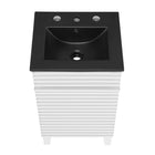 Modway - Render 18" Vanette de salle de bain - Blanc Noir-8