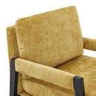 Brassex - Chaise d'appoint 932750 Hugo - jaune-Structure en bois d’acacia et en bois de caoutchouc