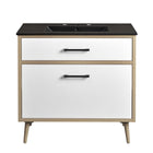 Modway - Maverick 36" Vanette de salle de bain - Chêne noir-9