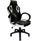 Nicer Furniture - chaise de jeu réglable ergonomique - blanc-Revêtement en PVC durable et maille respirante pour un confort optimal.  