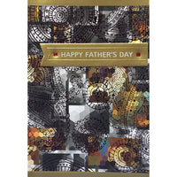 Rosedale Gold - Cartes De souhaits Fête des Pères / Enveloppes - 5-1/2 po x 8 po - Abstrait - Paquet de 6-Cartes de souhaits qualité boutique