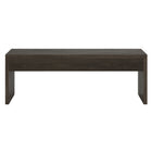 Hudson&Canal - Table basse rectangulaire Lawrence , 48 po de largeur, brun aulne-La table est fabriquée à partir de matériaux MDF et PVC de haute qualité et durables