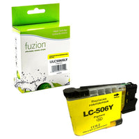 fuzion - Cartouche d'encre compatible Brother LC506XLY - Haut Rendement - Jaune-Jaune