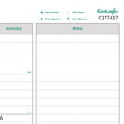 Brownline - 2027 Calendrier sous-main mensuel EcoLogix - 22 po x 17 po-Support en carton renforcé