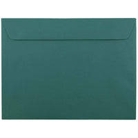 JAM Paper Enveloppes format livret à base foncée, 9 x 12 po, sarcelle, 50/pqt-Taille : 9 x 12 po