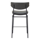 Zuo - Charon Tabouret de comptoir - Noir vintage - Ensemble de 2-6