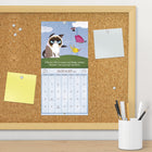 DateWorks - 2026 Mini Calendrier Mural 16 Mois - 7 po x 7 po - Chat Grincheux - Anglais -Comprend des pages mensuelles de janvier à décembre 2026, ainsi que les 4 derniers mois de 2025