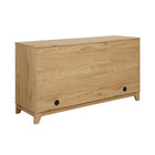 Manhattan Comfort - Buffet moderne mi-siècle Sheridan 150 cm avec rangement - Finition Nature-Assemblage à domicile requis Tout le matériel inclus