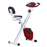 Soozier - Vélo D’Exercice Pliable Avec 8 Niveaux De Résistance Magnétique-Fabriqué en tube d'acier de haute qualité, avec une grande capacité de charge  