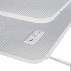 DESIGNlab By OSP - Bureau de jeu Code30 Battlestation - Blanc-Surface mate en fibre de carbone blanche procurant une réponse rapide de la souris