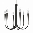 Modway - Penrose 6-Lumière Lustre - Noir-Installation professionnelle requise