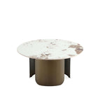 Manhattan Comfort - Table basse moderne et glamour Monica 80 cm (31,49 po) - Or-Assemblage à domicile requis Tout le matériel inclus