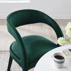 Modway - Pinnacle Performance Velvet Chaise à manger Ensemble de 2 - Vert-Assemblée requise