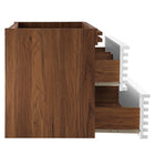 Modway - Render Support mural de 36" Armoire de toilette de salle de bain (lavabo non inclus) - Noyer blanc-8