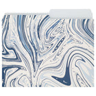 Merangue - Chemises à fiches - Format lettre - Tourbillon bleu - Paquet de 3-Papier de 13 points d'épaisseur