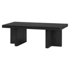 Hudson&Canal - Table basse rectangulaire Dimitra 44" L - Grain noir-Le plateau de table a une capacité de poids de 60 lb