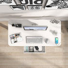 Motionwise - Bureau de la série M2 48 po de largeur, Motionwise - Bureau électrique assis-debout avec double moteurs et tiroir coulissant - Blanc-Conforme aux certifications TAA & BIFMA : Conçu pour répondre aux normes gouvernementales et industrielles, idéal pour les bureaux gouvernementaux, startups et entreprises corporatives.