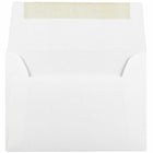 JAM Paper - Enveloppes d'invitation Strathmore A6 - 4,75 po x 6,5 po - Vélin blanc brillant - paquet de 50 (STTW661I)-Taille : A6 (4,75 x 6,5 pouces)