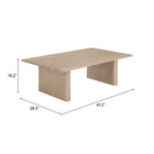 Zuo - Duna Table basse - Naturel-6