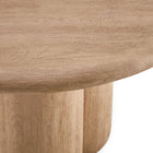 Modway - Tori Rond de 31 pouces Terrasse extérieure Béton Table à manger - Chêne-8