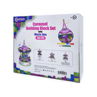 Contixo - Ensemble de blocs de construction de carrousel avec boîte à musique - 488 pièces-Carrousel Symphonie de délices : la star du spectacle est le carrousel magique à boîte à musique. Contemplez-le tourner au son d'une mélodie enchanteresse, emmenant les enfants dans un royaume d'émerveillement et de plaisir. Avec ses détails complexes à profusion, ce carrousel est un monde dans lequel il fait bon se perdre !