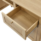 Modway - Soma 63" Bureau - Chêne-Capacité de poids sur table : 200 lbs.