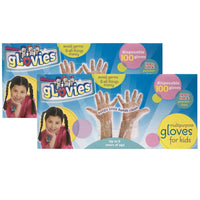 gLovies - Gants jetables polyvalents - Paquet de 2 sur 100-Gardez les petites mains propres de tout ce qui est germé et désordonné.
