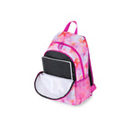 Bondstreet - sac à dos pour ordinateur portable 15.6" pour enfants - rose imprimé tie dye-Une poche frontale zippée pour un accès rapide aux petits objets