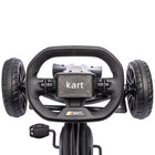 Aosom - Go kart pour enfants avec siège réglable pour 3-8 ans - noir-Utilisez les pédales pour déplacer le kart, ce qui favorise l'activité physique et développe la motricité 