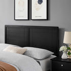 Modway - Archie Bois Tête de lit King, Noir-Bois d’hévéa et placage MDF