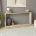 Hudson&Canal - Console Osmond 64" L - Blanc aulne-Caractéristiques assemblage facile