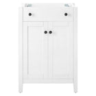 Modway - Nantucket 24" Armoire de toilette de salle de bain (lavabo non inclus) - Blanc-Vanité de salle de bain moderne